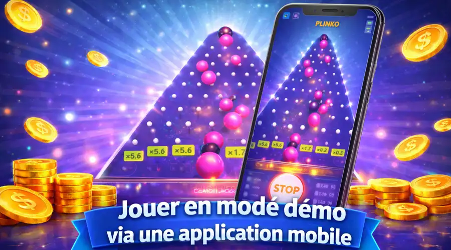 Jouer en mode démo via une application mobile