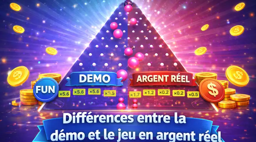 Différences entre la démo et le jeu en argent réel